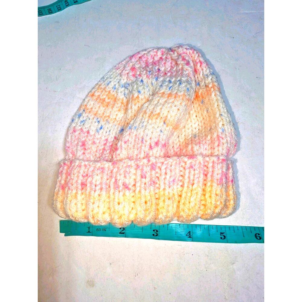 Handmade Crochet Baby Newborn 0- 6 month Beanie Hats
